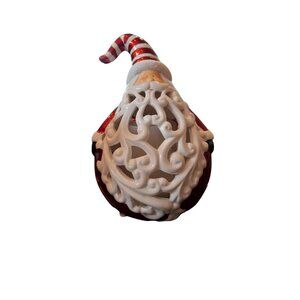 Home Reflections Whimsical Christmas Santa Luminary Flameless Candle Timer Boxed